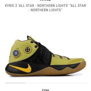 Nike Kyrie Irving ONLY WORN ONCE. 6Y. Celery color